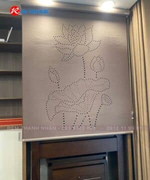 Rèm che Bàn thờ khắc Laze mẫu Hoa Sen LZ115 21 Rèm che Bàn thờ khắc Laze mẫu Hoa Sen LZ115