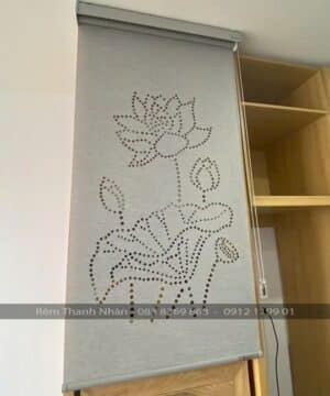 Rèm che Bàn thờ khắc Laze mẫu Hoa Sen LZ115 24 Rèm che Bàn thờ khắc Laze mẫu Hoa Sen LZ115