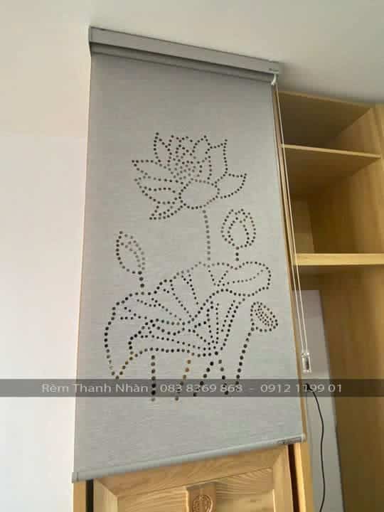 Rèm che Bàn thờ khắc Laze mẫu Hoa Sen LZ115 10 Rèm che Bàn thờ khắc Laze mẫu Hoa Sen LZ115