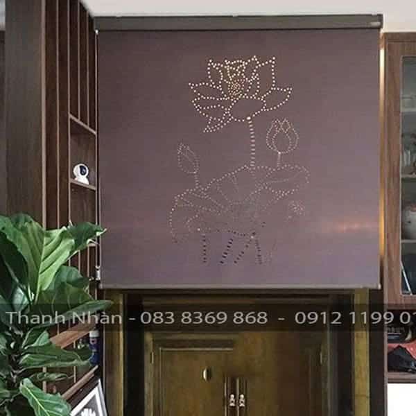 Rèm che Bàn thờ khắc Laze mẫu Hoa Sen LZ115 14 Rèm che Bàn thờ khắc Laze mẫu Hoa Sen LZ115