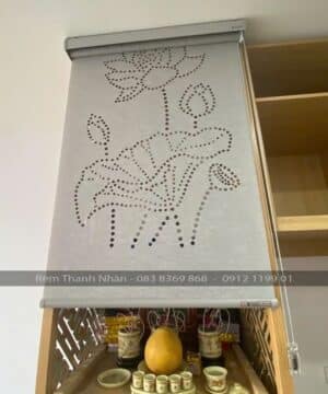 Rèm che Bàn thờ khắc Laze mẫu Hoa Sen LZ115 25 Rèm che Bàn thờ khắc Laze mẫu Hoa Sen LZ115