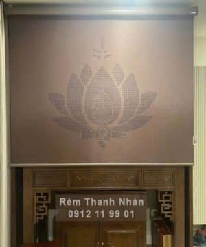 Rèm treo ban thờ chung cư mẫu khắc LZ117
