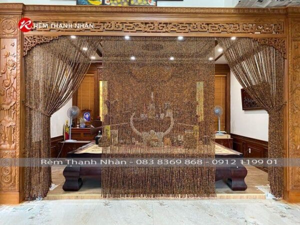 Những loại Rèm hạt gỗ Một Màu | Rèm hạt gỗ tự nhiên