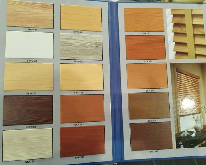 Mã màu sắc Mành gỗ Sankaku
