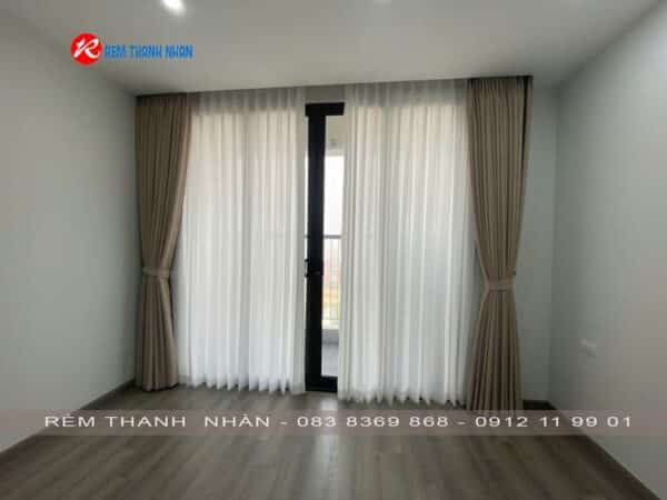 Rèm vải 2 lớp AKINA GP1997-1 kết hợp voan PATTERN 41-35