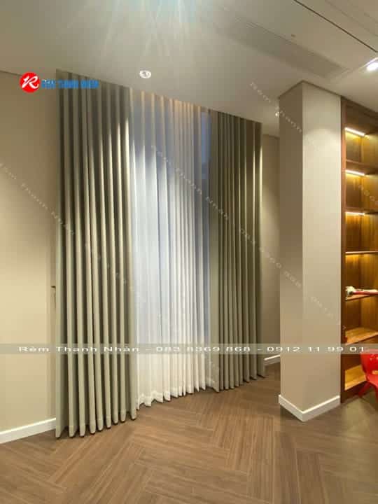 Top những mẫu rèm cửa đẹp hiện đại nhất hiện nay - Rèm cửa 2 lớp vải Luna Nhật Bản