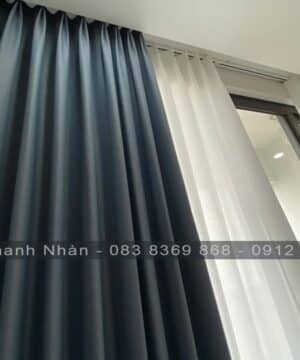 Rèm cửa 2 lớp chung cư vải Montana GP1994-8 & Voan Pattern 41-35