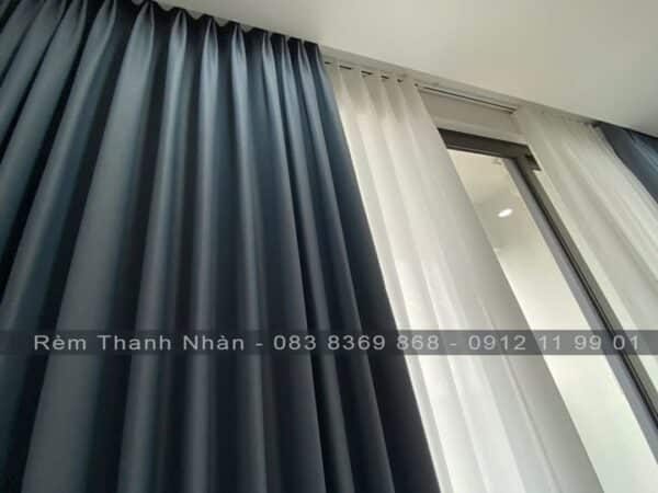 Rèm cửa 2 lớp chung cư vải Montana GP1994-8 & Voan Pattern 41-35