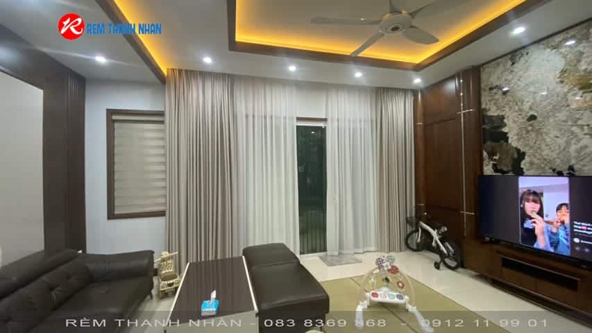 Rèm cửa vải đẹp – Giải pháp trang trí nội thất sang trọng tại Thanh Nhàn
