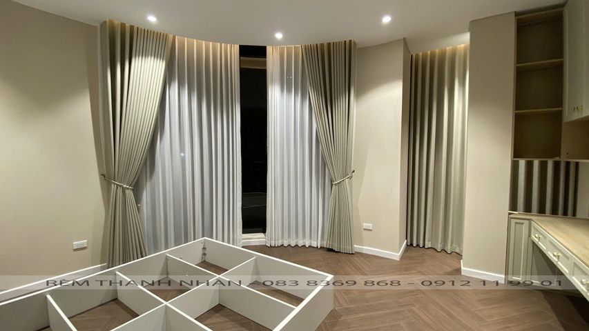 Rèm vải 2 lớp chống nắng - Rèm hai lớp cao cấp, giá tốt