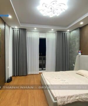 Rèm cửa 2 lớp phòng ngủ GP1992-10 & voan Pattern 41-37