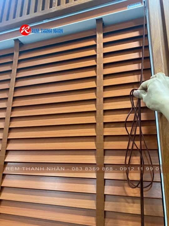 Rèm gỗ Thông Tuyết Msj 884 – Vẻ đẹp tự nhiên, sang trọng và bền bỉ 16 Hệ kéo 1 dây thông minh – Tiện lợi và thẩm mỹ vượt trội