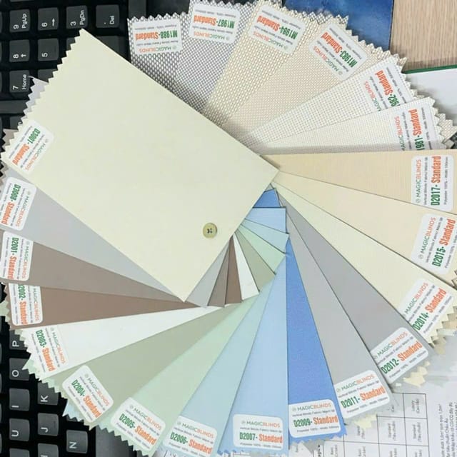 Rèm cuốn Magic Blinds M3008: Giải pháp chống nắng, cách nhiệt tối ưu 3 Mã màu vải cuốn trơn chống nắng