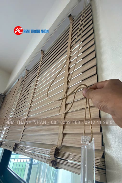 Mành sáo nhựa giả gỗ Msj 554 – Giá rẻ, bền đẹp, lắp đặt cho phòng ngủ hiện đại 15 Chất liệu nhựa PS cao cấp – Bền đẹp, chống ẩm vượt trội
