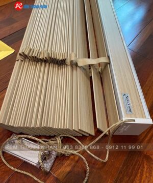 Mành sáo nhựa giả gỗ Msj 554 – Giá rẻ, bền đẹp, lắp đặt cho phòng ngủ hiện đại 11 Thiết kế hệ 1 dây