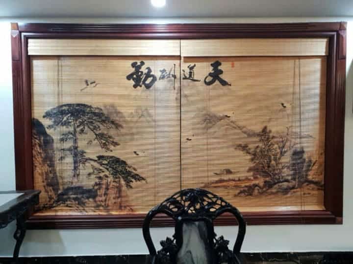 Mành tăm Trúc in tranh nghệ thuật – Trang trí phòng thiền, spa, thờ 9 Lợi ích của mành tăm Trúc in tranh UV