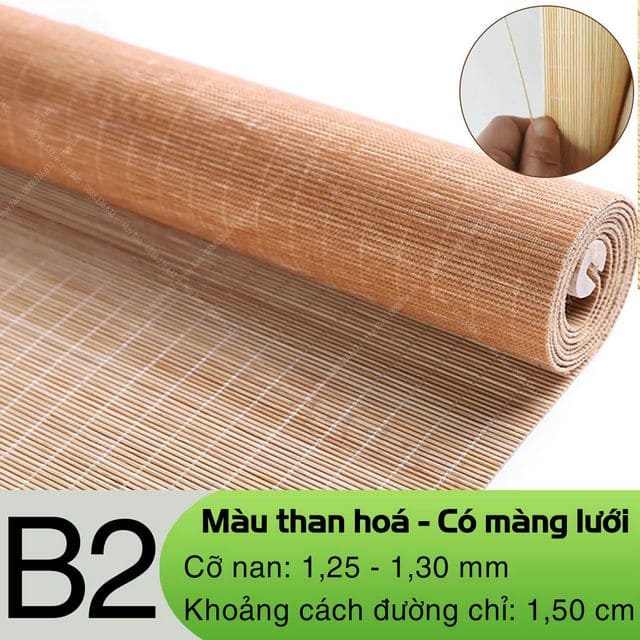 Mành tăm Trúc in tranh nghệ thuật – Trang trí phòng thiền, spa, thờ 4 Chất liệu nan Trúc cao cấp