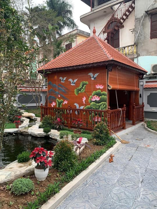 Mành Trúc vẽ tranh sơn dầu – Tác phẩm nghệ thuật sống giữa không gian Việt 11 Hình ảnh mành trúc vẽ tranh tay sơn dầu