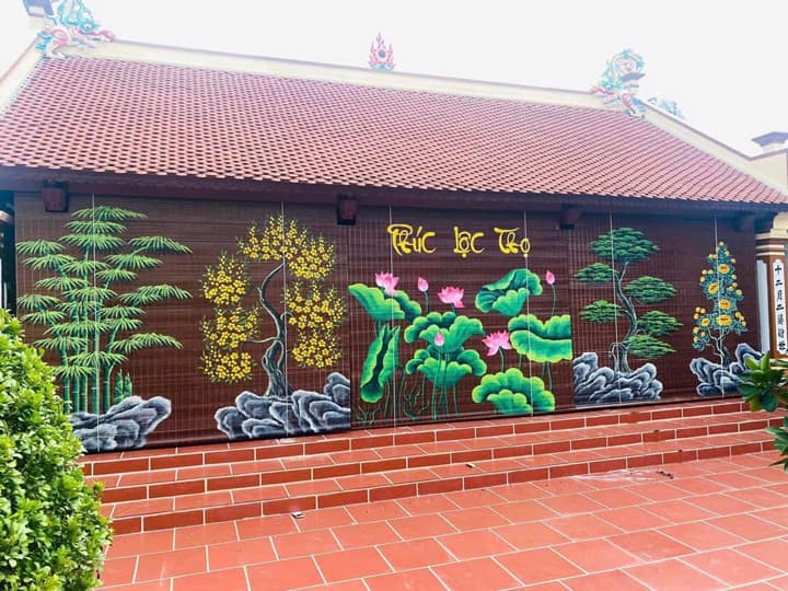 Mành Trúc vẽ tranh sơn dầu – Tác phẩm nghệ thuật sống giữa không gian Việt 8 Hình ảnh mành trúc vẽ tranh tay sơn dầu