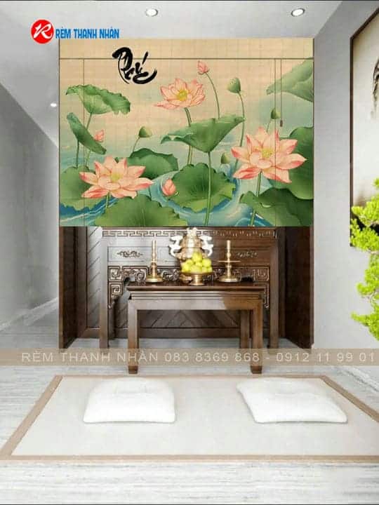 Mẫu rèm trúc in tranh đẹp – Giá trị thẩm mỹ cao, bền lâu, phù hợp không gian Việt 16 Một số mẫu rèm trúc in tranh đẹp, bền màu, sang trọng