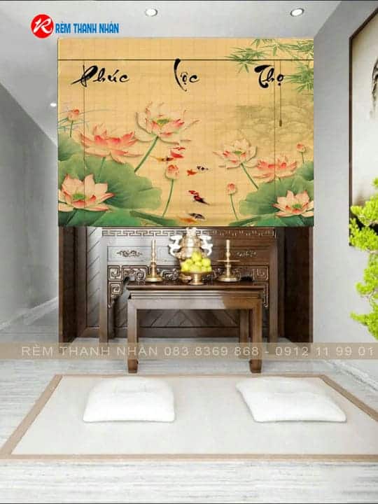 Mẫu rèm trúc in tranh đẹp – Giá trị thẩm mỹ cao, bền lâu, phù hợp không gian Việt 17 Một số mẫu rèm trúc in tranh đẹp, bền màu, sang trọng