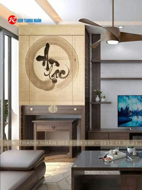 Mẫu rèm trúc in tranh đẹp – Giá trị thẩm mỹ cao, bền lâu, phù hợp không gian Việt 18 Một số mẫu rèm trúc in tranh đẹp, bền màu, sang trọng