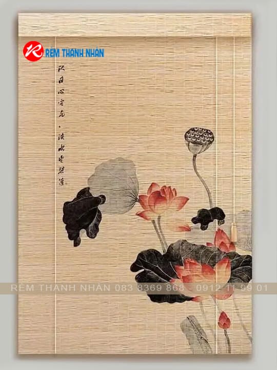 Mẫu rèm trúc in tranh đẹp – Giá trị thẩm mỹ cao, bền lâu, phù hợp không gian Việt 21 Một số mẫu rèm trúc in tranh đẹp, bền màu, sang trọng