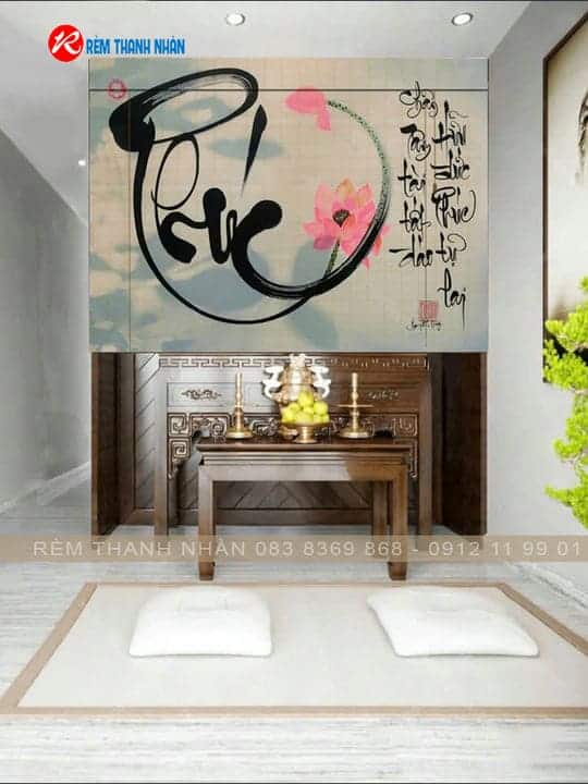 Mẫu rèm trúc in tranh đẹp – Giá trị thẩm mỹ cao, bền lâu, phù hợp không gian Việt 22 Một số mẫu rèm trúc in tranh đẹp, bền màu, sang trọng