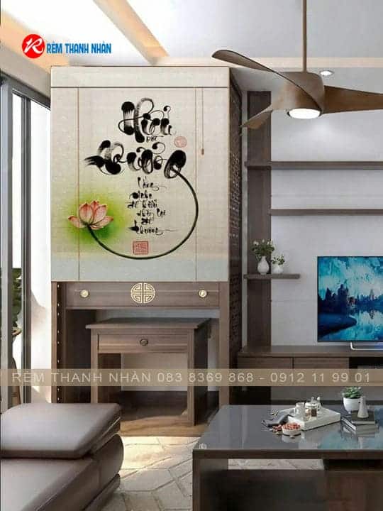 Mẫu rèm trúc in tranh đẹp – Giá trị thẩm mỹ cao, bền lâu, phù hợp không gian Việt 35 Một số mẫu rèm trúc in tranh đẹp, bền màu, sang trọng