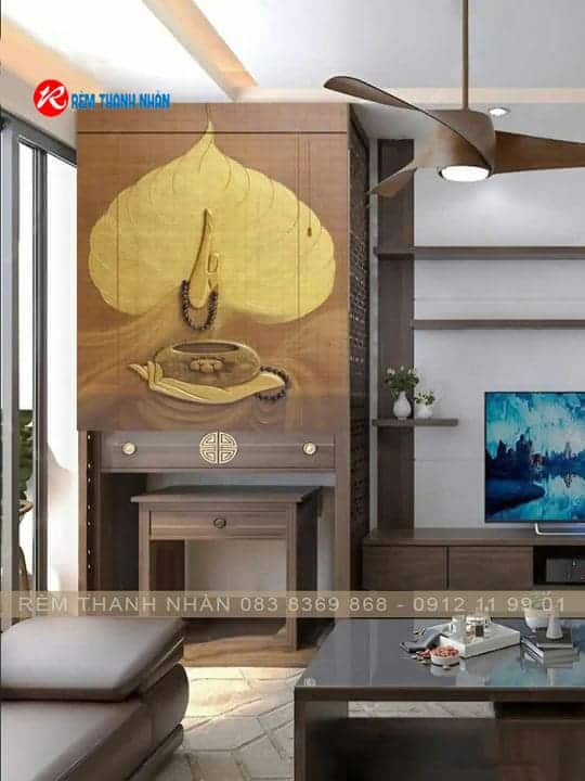 Mẫu rèm trúc in tranh đẹp – Giá trị thẩm mỹ cao, bền lâu, phù hợp không gian Việt 9 Mẫu rèm trúc in tranh hiện đại