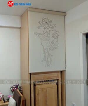 Rèm cuốn laser phòng thờ LZ98 – Giải pháp che bàn thờ trang nhã, sang trọng và bền bỉ 11 Rèm cuốn laser phòng thờ, che bàn thờ