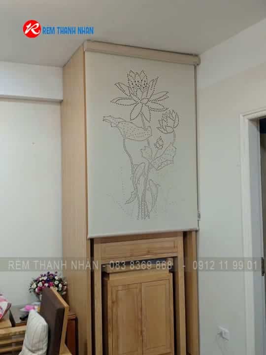 Rèm cuốn laser phòng thờ LZ98 – Giải pháp che bàn thờ trang nhã, sang trọng và bền bỉ 6 Rèm cuốn laser phòng thờ, che bàn thờ