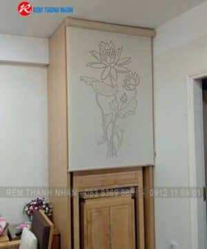 Mẫu rèm laser phòng thờ đẹp