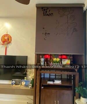 Rèm che ban thờ cuốn laser LZ116 – Hoa Sen Phúc Lộc 15 rem cuon khac laser LZ116 SL04