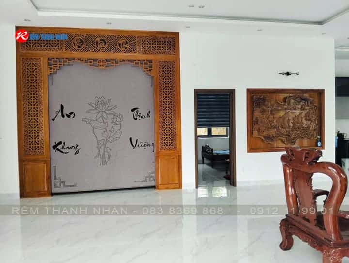 Rèm cuốn laser phòng thờ LZ98 – Giải pháp che bàn thờ trang nhã, sang trọng và bền bỉ 17 Rèm cuốn laser che bàn thờ LZ98