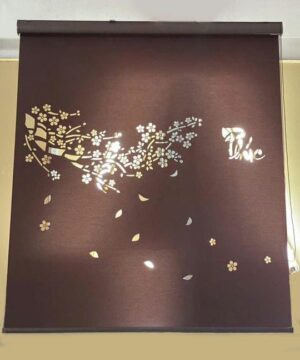 Rèm cuốn phòng thờ khắc laser 3D Hàn Quốc LZ255