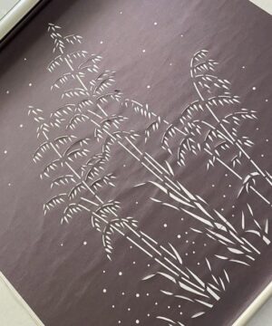 Màn che bàn thờ LZ32 – Mẫu cây Trúc phong thủy khắc laser 3D cao cấp 9 Rèm che bàn thờ cây Trúc xuyên sáng trang nghiêm