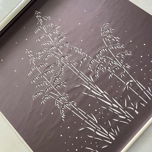 Màn che bàn thờ LZ32 – Mẫu cây Trúc phong thủy khắc laser 3D cao cấp 11 Rèm che bàn thờ cây Trúc xuyên sáng trang nghiêm