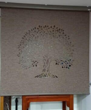 Rèm cuốn xuyên sáng họa tiết Cây sinh mệnh LZ260