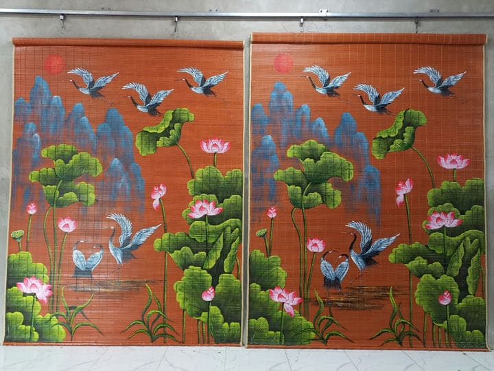 Mành Trúc vẽ tranh sơn dầu – Tác phẩm nghệ thuật sống giữa không gian Việt 2 Mành Trúc sơn dầu