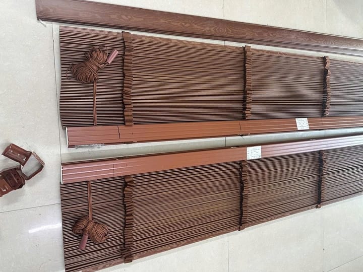 Báo giá rèm gỗ Grace Home hệ 1 dây & hệ 2 dây – Gỗ Basswood, Paulownia và nhựa PS vân gỗ tại Hà Nội 3 Cấu tạo và thiết kế rèm gỗ Grace Home hệ 2 dây