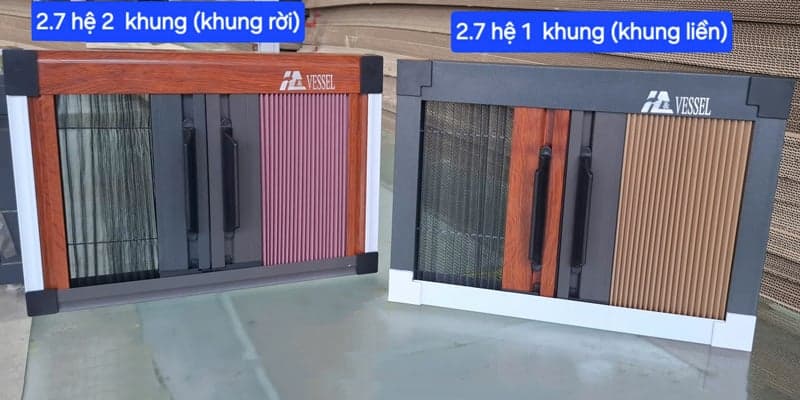 Giá Vách ngăn tổ ong và Cửa lưới Vessel năm 2026 14 Thiết kế vách ngăn 2 in 1 hệ 2.7