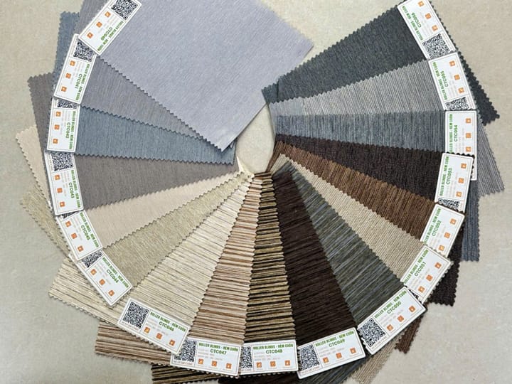 Giá rèm văn phòng City Blinds tại Hà Nội 8 Mẫu mã vải cuốn trơn City Blinds