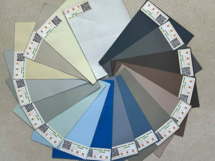 Giá rèm văn phòng City Blinds tại Hà Nội 5 Mẫu mã vải cuốn trơn City Blinds